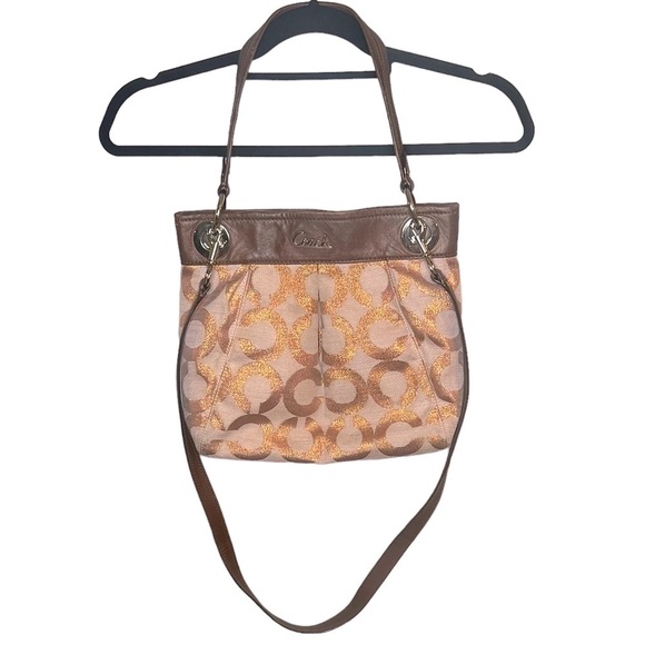 Coach Ashley Op Art Metallic Crossbody Bag - Picture 2 of 11